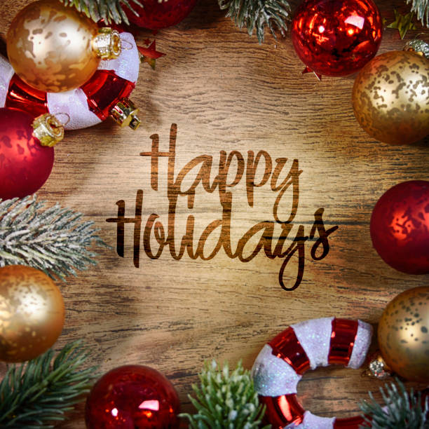 Happy Holidays, Christmas and New Year background