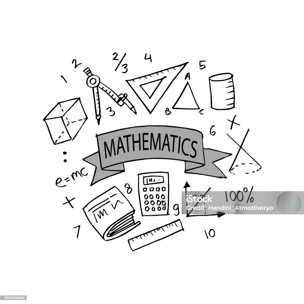 Math matiques Dessin Main Doodle Ensemble Vecteurs Libres De Droits Et math-matiques-dessin-main-doodle-ensemble-vecteurs-libres-de-droits-et