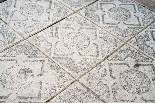 istock Tile walkway in the park 1009224060