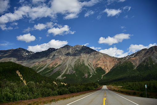 The 368-mile Richardson Highway meanders from Valdez to Fairbanks and offers stunning views of Alaska's scenery.