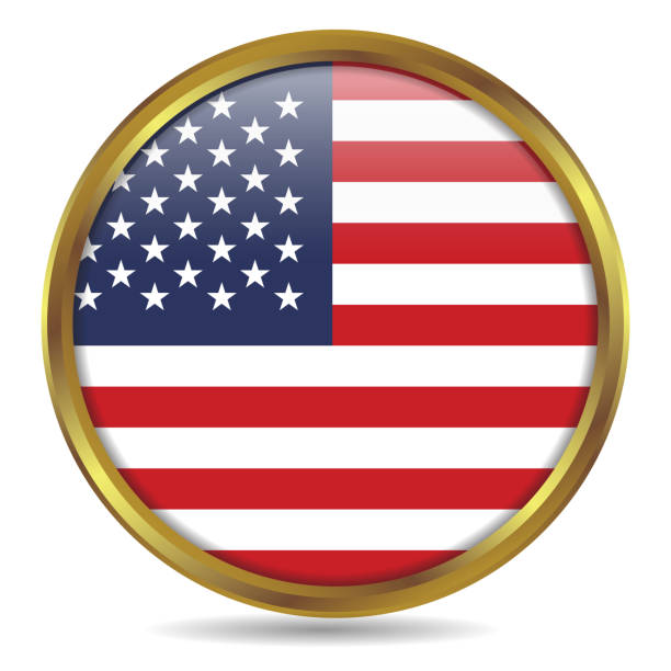 istock United States of America Flag Gold Round 1009312028