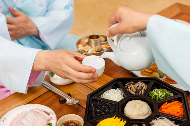 Makgeolli rice wine Korean drink