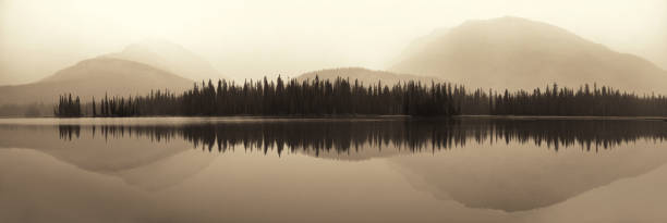istock Foggy mountain lake 1009322360