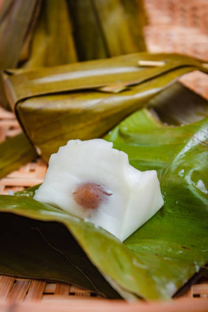 istock Steamed Flour with Coconut Filling (Thai Dessert). 1009327486