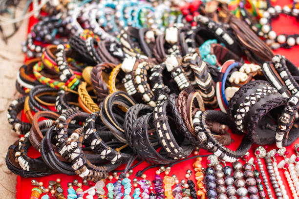 istock Handmade bracelets and necklace. 1009345282