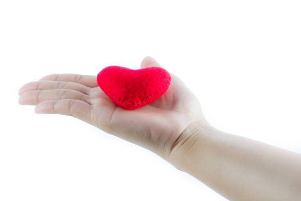 istock Red heart hold in woman hands 1009376092