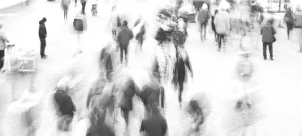istock crowd of people in black and white colors 1009386896