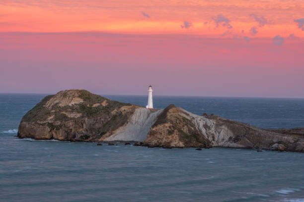 istock Stunning lighthouse on the rock scenery 1009390830
