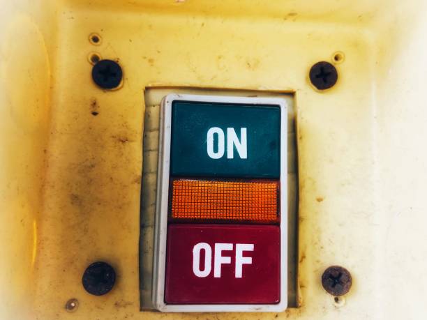 istock Turning on or off concept,save the power 1009397072
