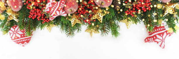 istock Christmas background on the white wooden desk 1009441712