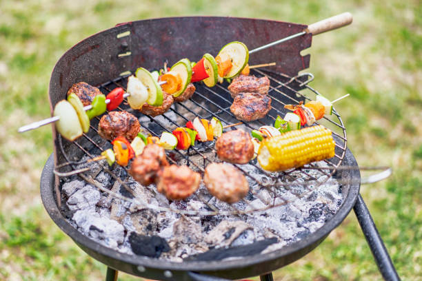 istock Barbecue grill with vegetables and meat 1009451848