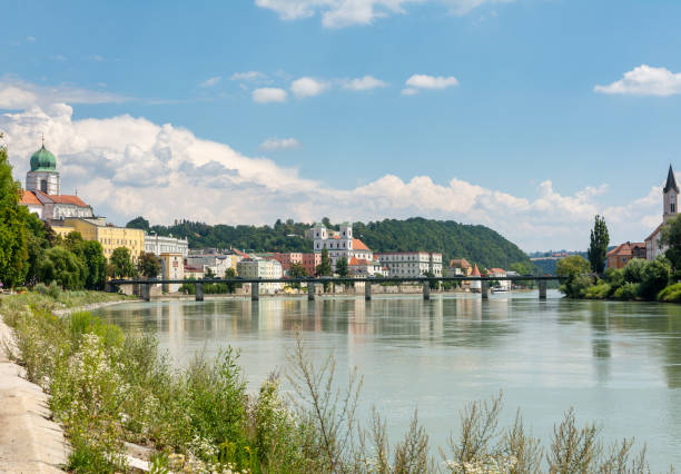 istock Riverside at the river Inn in Passau 1009456636