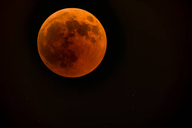 istock JERUSALEM, ISR - July 27 2018: Lunar eclipse Red moon. 1009462164