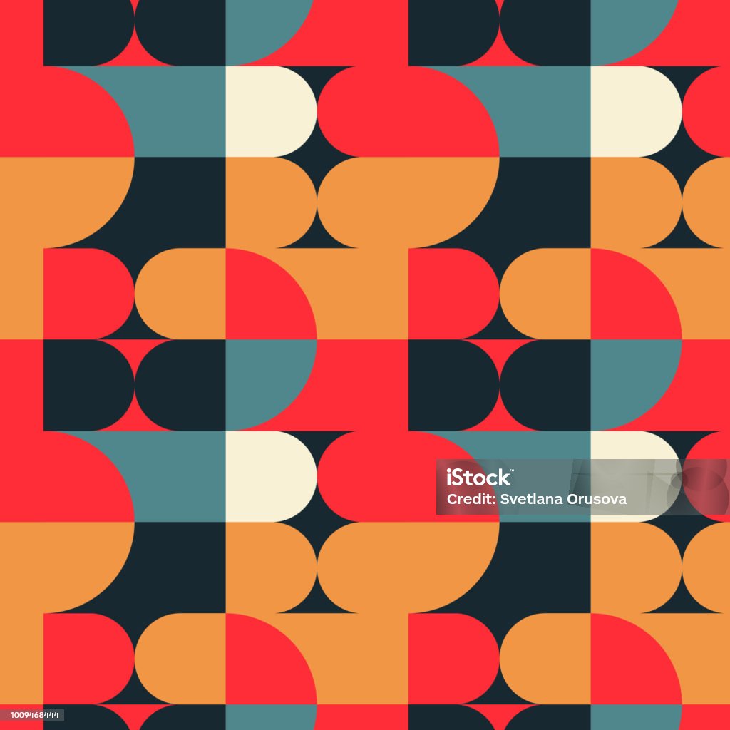 Irregular Squares Pattern Circle Squares Irregular Seamless Pattern Stock Illustration - Download ...