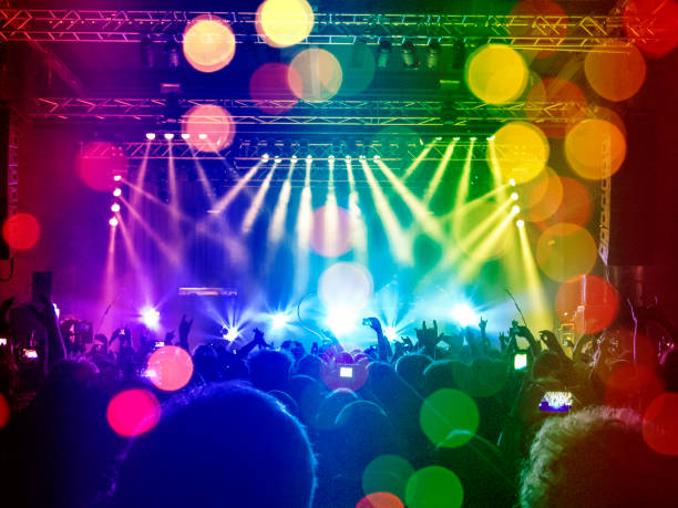 istock Concert crowd in front of a live stage 1009468680