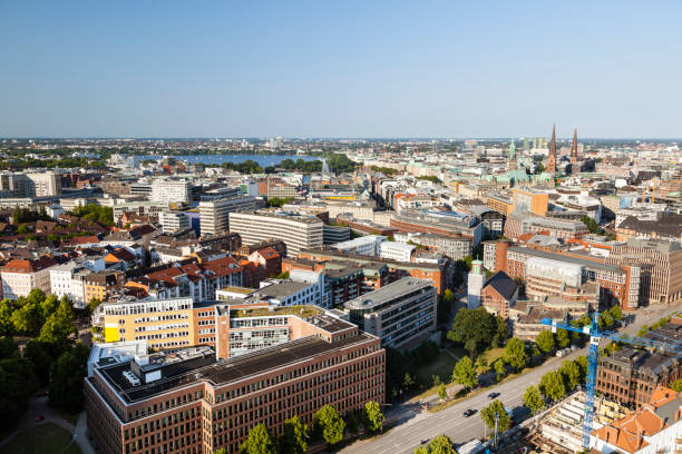 istock View over Hamburg, Germany to the Inner and Outer Alster 1009474510