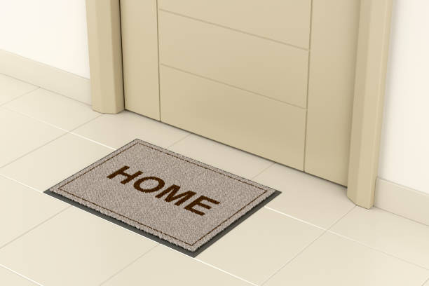 istock Doormat outside the front door 1009483874