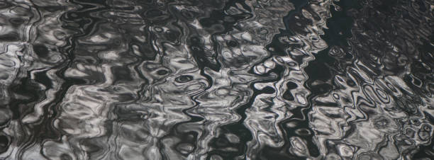 istock Abstract blurred background. Waves and reflection on the surface of the water in the river. 1009486566