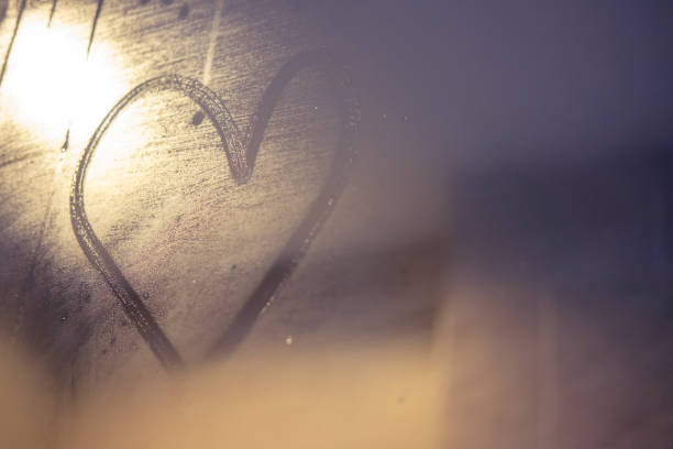 istock Selective focus on heart shape on mirror in bathroom 1009493244