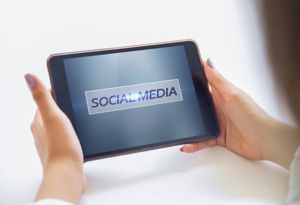 istock The young businesswoman is using a tablet. Social media Concept 1009493668
