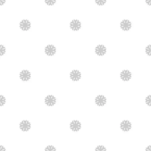 Vector illustration of Snowflake dot pattern