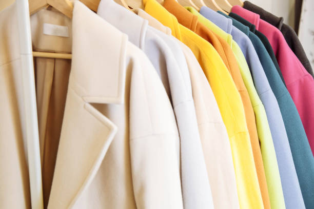 Retail - clothes rail with colorful coats
