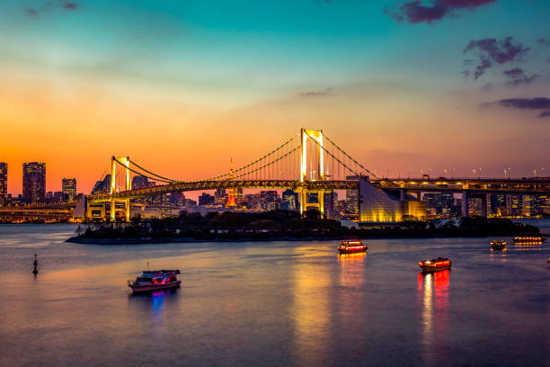 istock rainbow bridge in tokyo, japan 1009557696