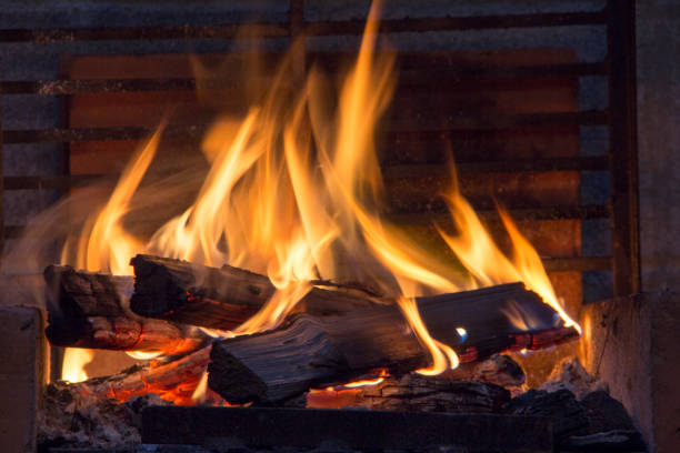 istock bonfire of coal, fire, smoke 1009568100