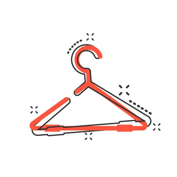 istock Vector cartoon hanger icon in comic style. Wardrobe hander sign illustration pictogram. Hanger business splash effect concept. 1009581526