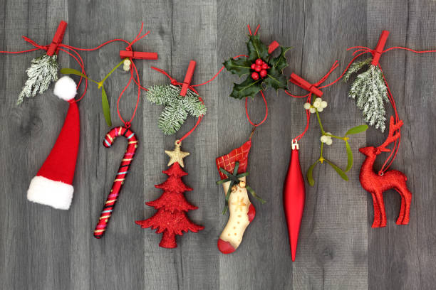 Hanging Christmas Decorations with Flora