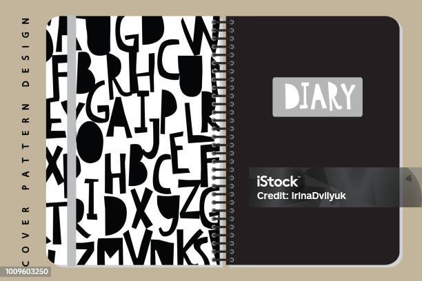 Notebook And Diary Cover Design For Print With Pattern Included Stock ...
