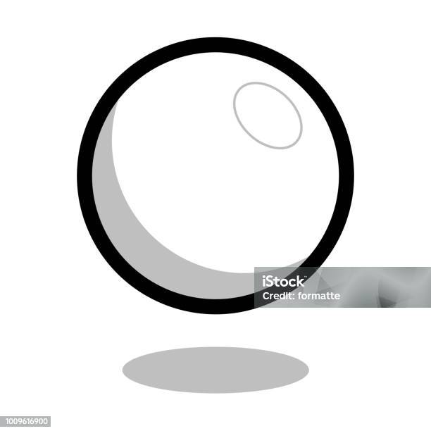 Lacrosse Table Tennis Sport Ball Logo Vector Line 3d Icon Stock Illustration - Download Image Now