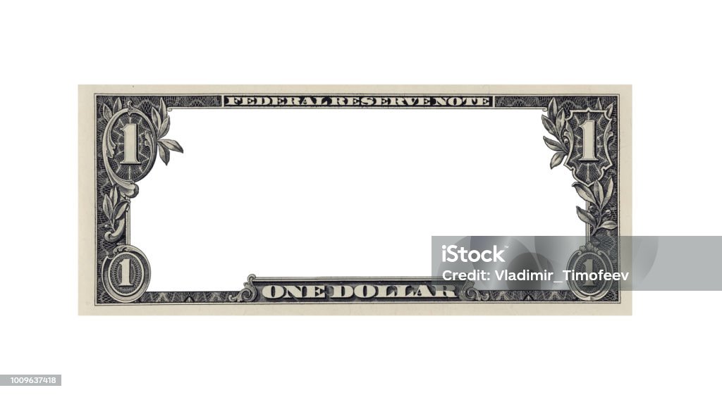 Banknote Pattern Frame Isolate Clear 1 Dollar Banknote Frame Pattern For Design Purposes Stock ...