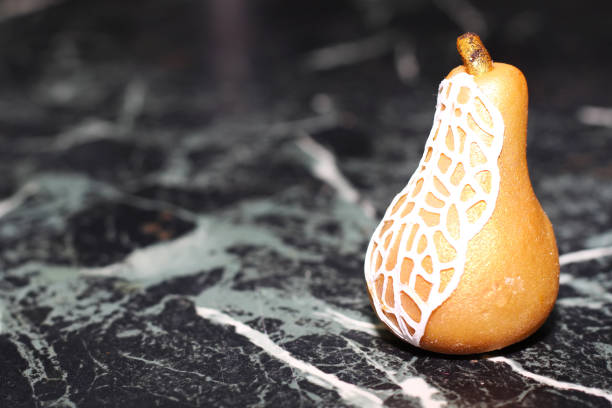 Marzipan is a confection consisting primarily of sugar and almond meal. Persipan is a similar, yet less expensive product, in which the almonds are replaced by apricot or peach kernels. Many confectionery products sold as marzipan are made from less expensive materials, such as soy paste and almond essence.  In Portugal, where the confection has been made by nuns since olden times, traditional marzipan (maçapão) fruit shaped sweets made in the Algarve region are called morgadinhos.