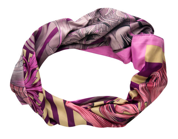 istock scarf summer. multicolored scarf. Scarf top view 1009644614