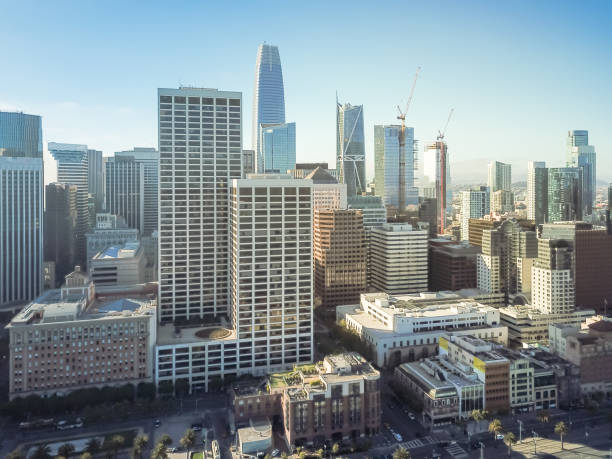 istock Top view San Francisco financial district and Embarcadero avenue 1009650716