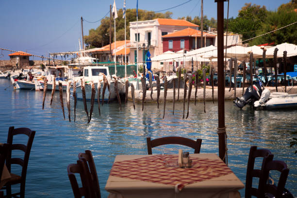 istock Fresh Octopus hanging in the sun to dry in Molivos, Greece 1009659410