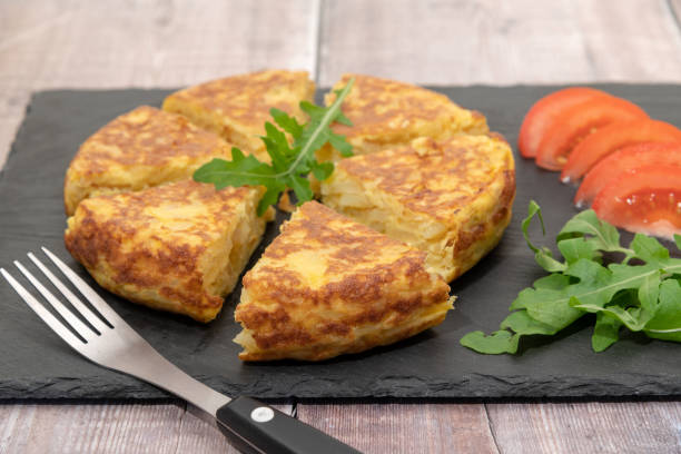 Traditional Spanish omelette or tortilla