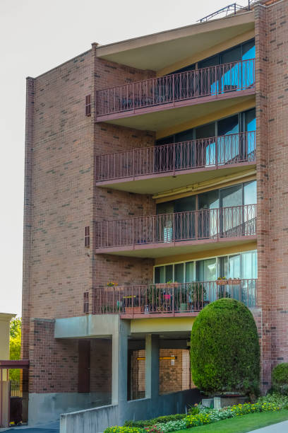 istock Balconies, windows, and garage entrance 1009667636