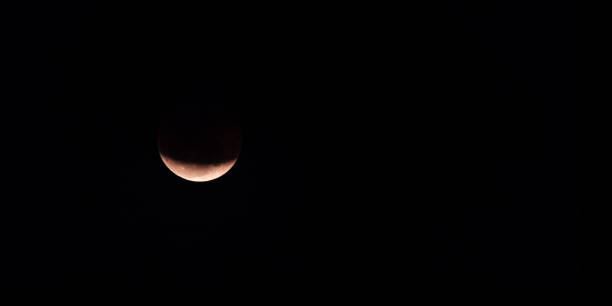 istock Lunar eclipse of July 27, 2018. Blood moon over Brazil. 1009677080