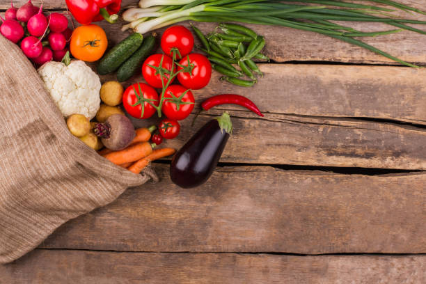 istock Raw fresh vegetables in the bag. 1009679672