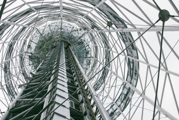 istock Inside of Alphabetic Tower in Batumi, Georgia. Long perspective 1009683112
