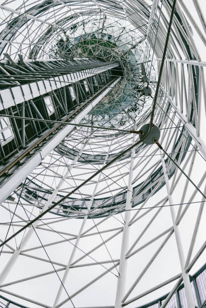 istock Inside of Alphabetic Tower in Batumi, Georgia. Long perspective 1009683322