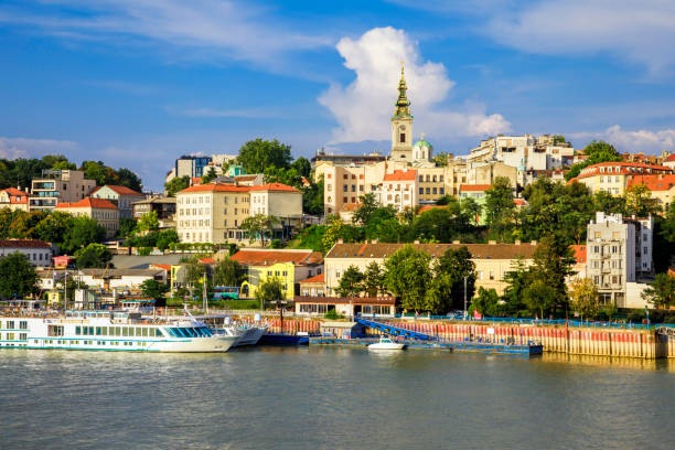 Belgrade Old City Historic center of Belgrade on the banks of the Sava River serbia stock pictures, royalty-free photos & images