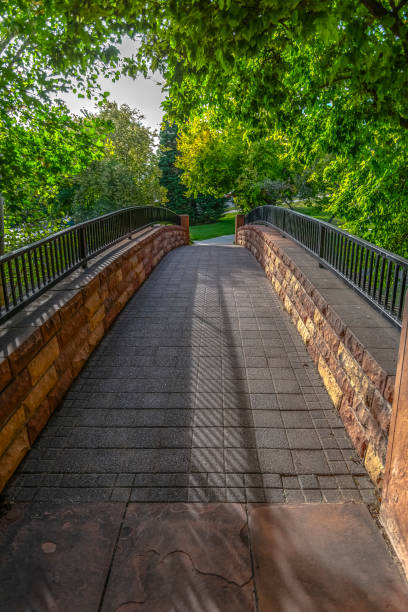 istock Pedestrian bridge in City Creek Park 1009688594