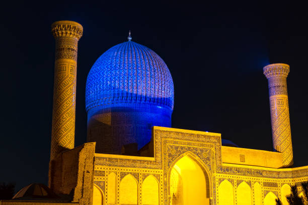 istock Gur-e Amir mausoleum of Timur at night - Samarkand, Uzbekistan 1009706086