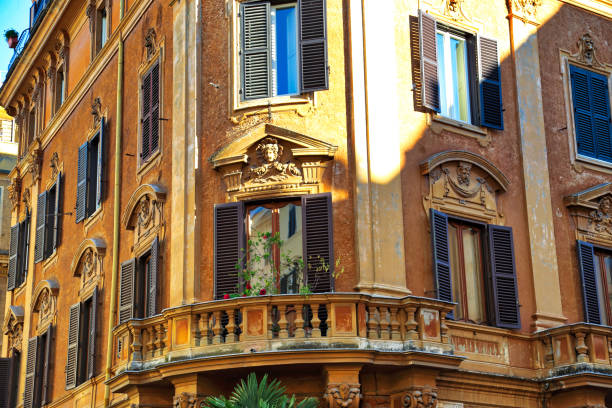 Rome streets in historic scenic center