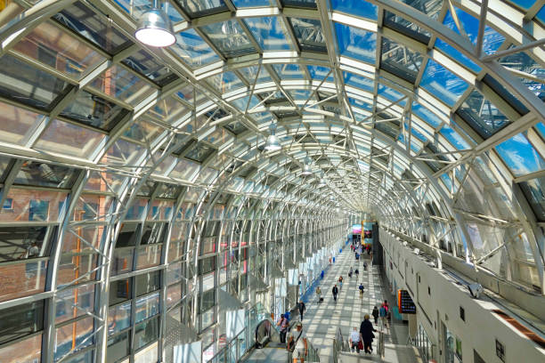 Skywalk passage connecting Union Center, Up Express station and CN Tower