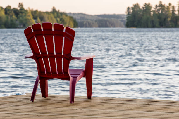 istock Cottage Chair on Dock 1009723544