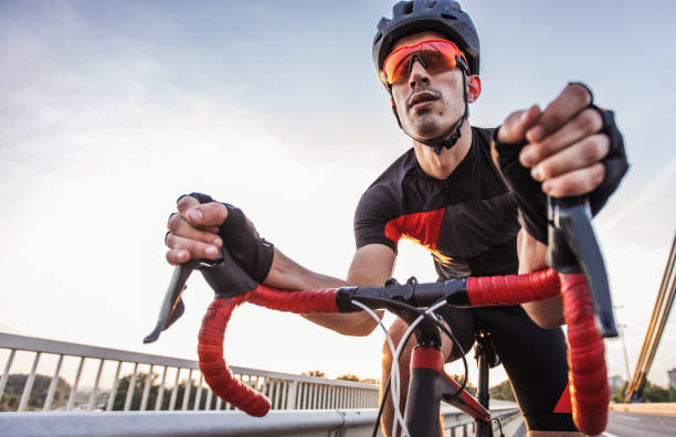 istock Professional cyclist on the road 1009730350